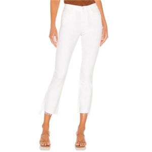 MOTHER
The Insider High Rise Crop Step Fray Bootcut Jeans